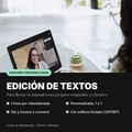 Asesoría personalizada de edición de textos (1 hora por videollamada)