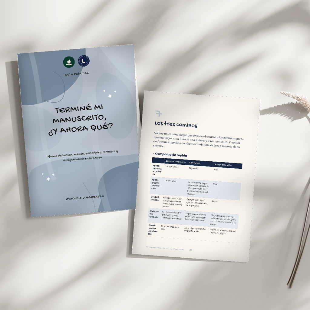 Terminé mi manuscrito, ¿y ahora qué? (guía en PDF)