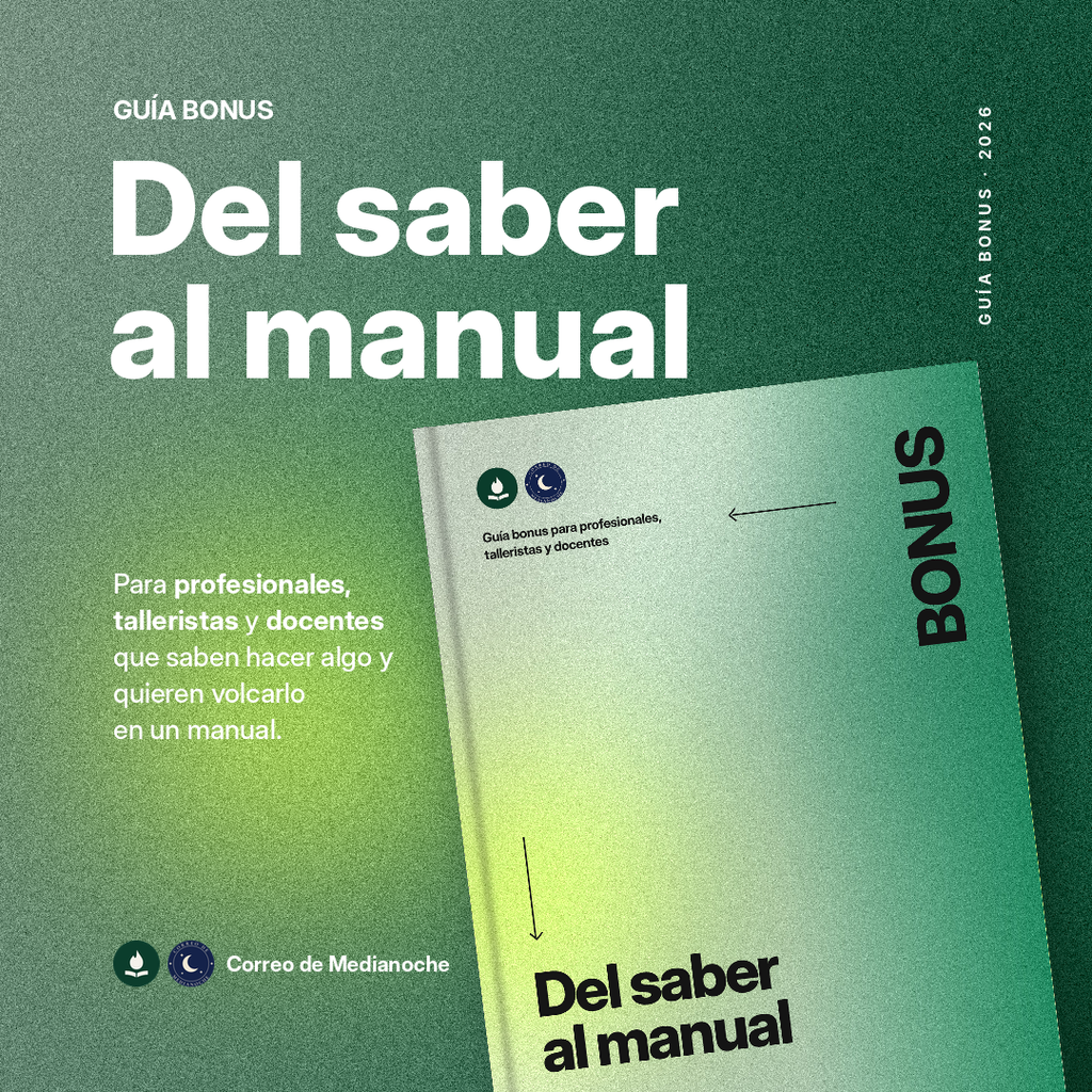 Del saber al manual: guía para convertir lo que sabés en un manual (PDF)