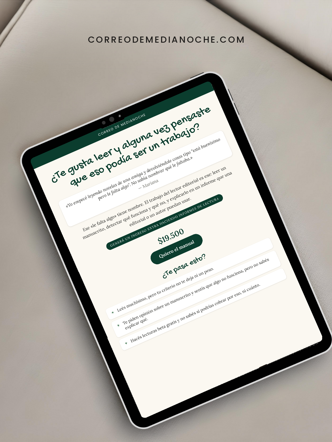 Manual de Lector Editorial + Bonus Lectura Beta